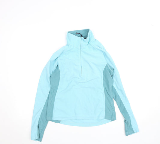 Berghaus Women Blue Size 8 1/2 Zip Fleece Pullover Sweatshirt