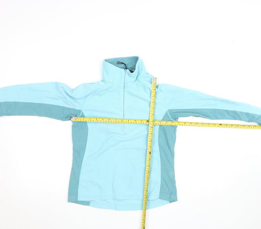 Berghaus Women Blue Size 8 1/2 Zip Fleece Pullover Sweatshirt