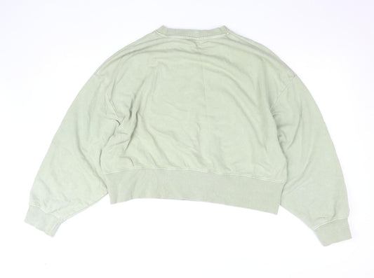 Womens UK Size XS MSU Green Pullover Sweatshirt