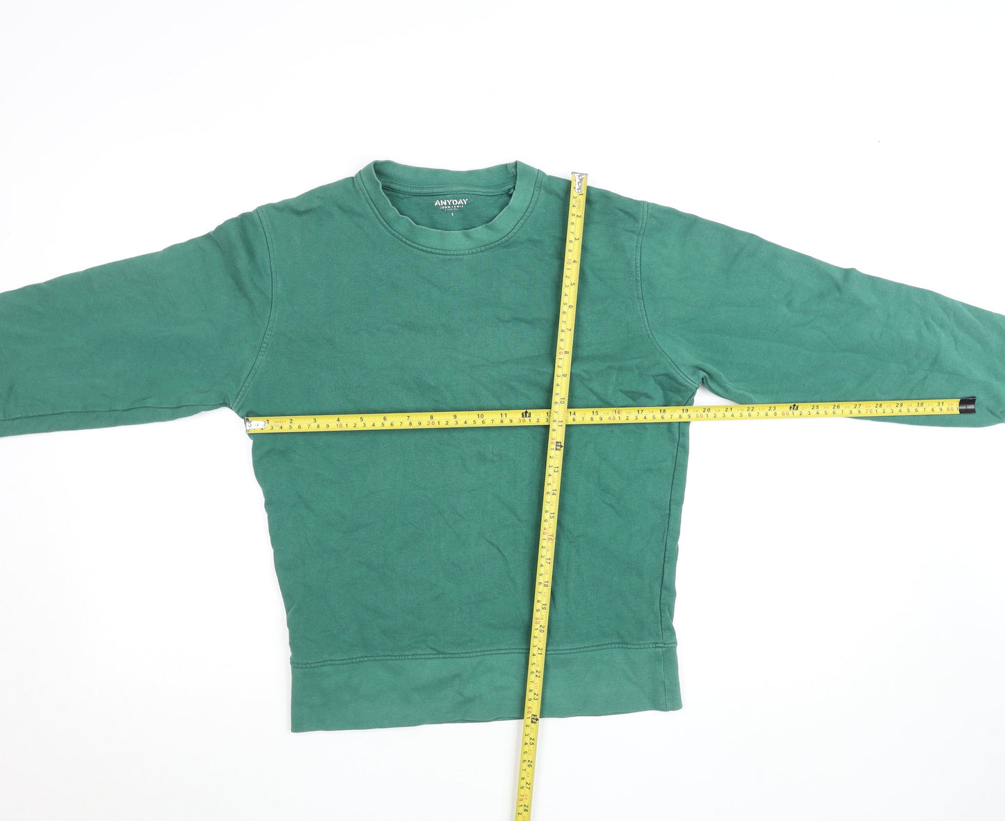Womens UK Size S John Lewis Green Pullover Sweatshirt