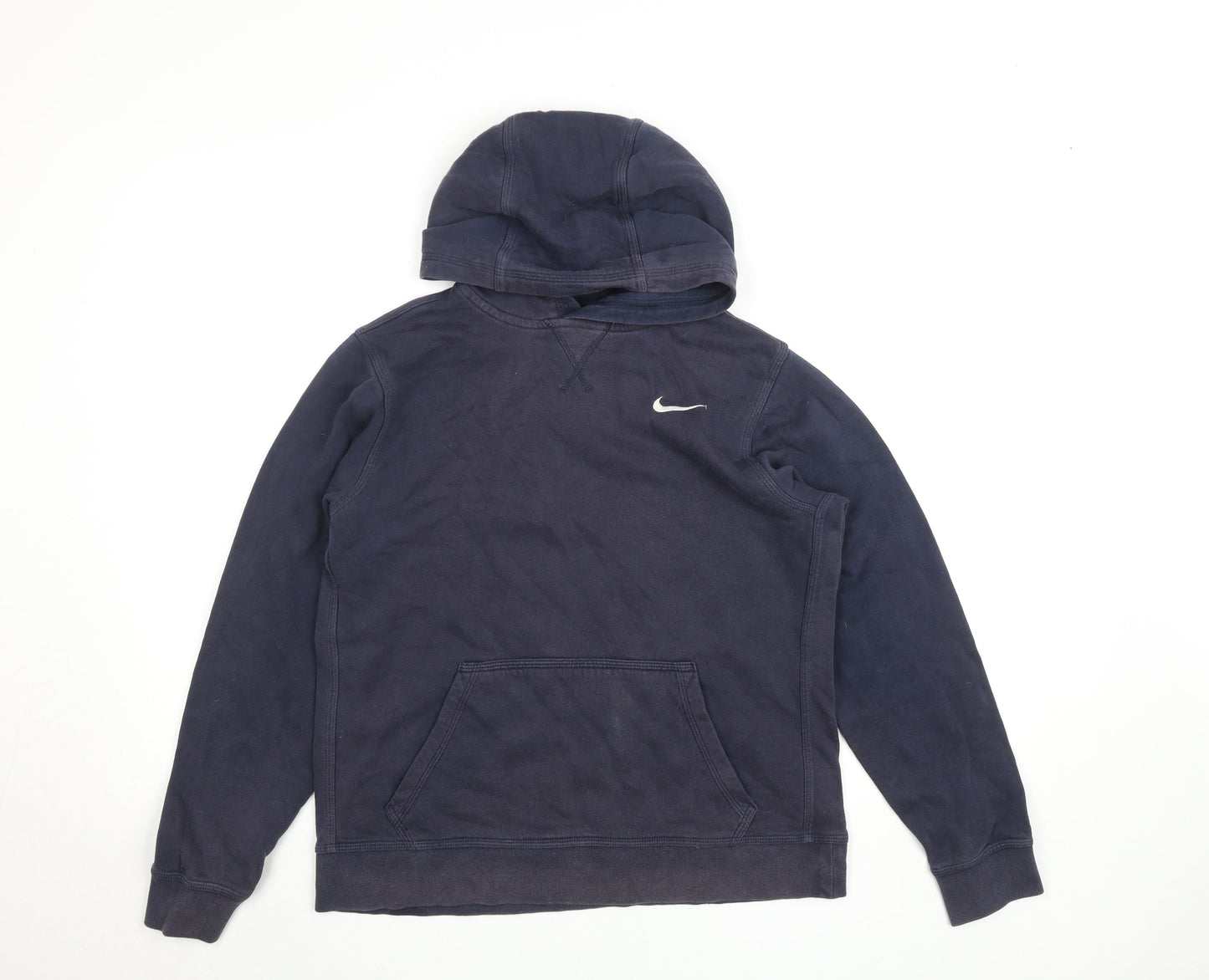 Teens UK Size XL Nike Blue Pullover Hoodie