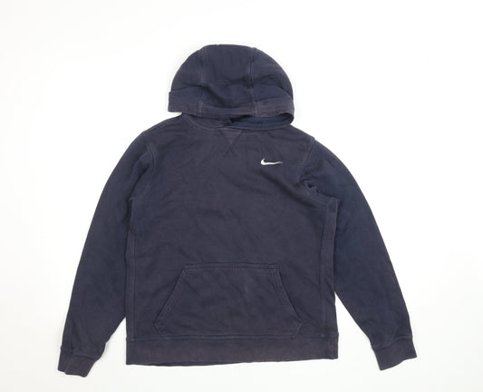 Teens UK Size XL Nike Blue Pullover Hoodie