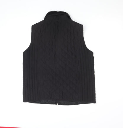 Womens UK Size M TIGI Black Quilted Coat