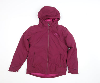 Karrimor Teens Pink Hooded Puffer Jacket Size 12 Winter Coat