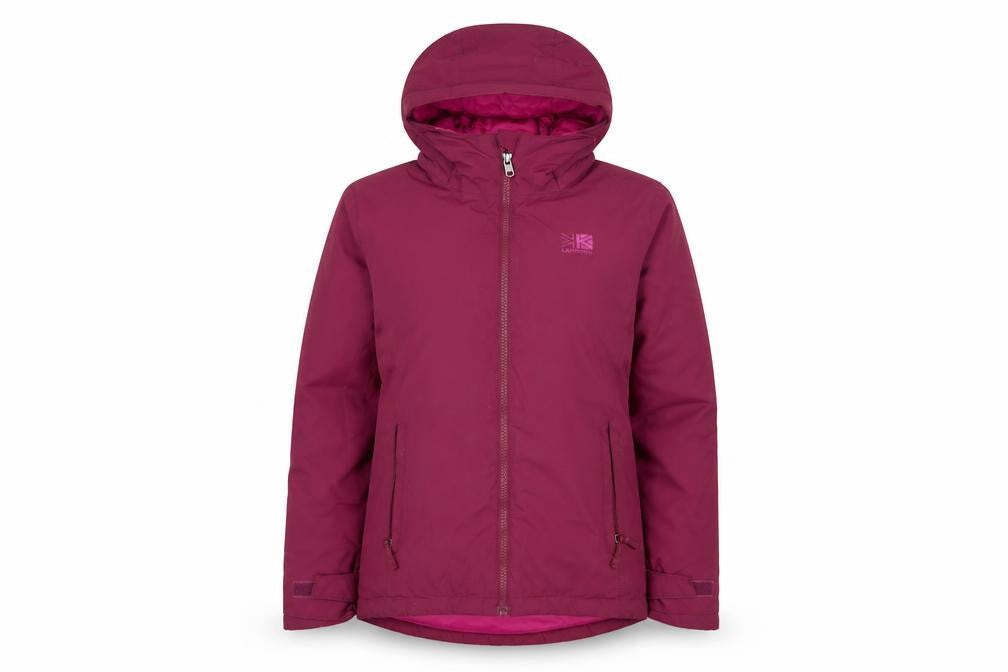 Karrimor Teens Pink Hooded Puffer Jacket Size 12 Winter Coat