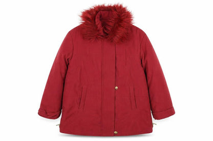 Womens UK Size 16 Damart Red Parka Coat