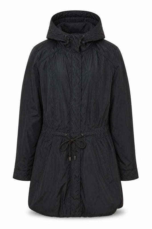 RJR.John Rocha Men's Black Hooded Parka Coat Size 38 Regular Fit