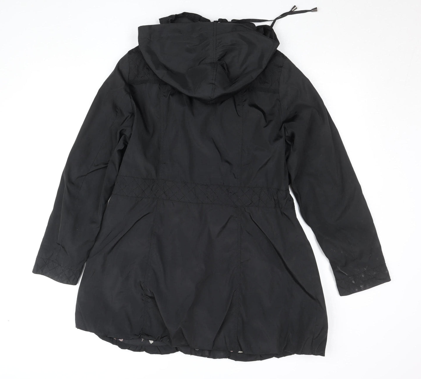 Mens UK Size 38 Rocha John Rocha Black Parka Coat