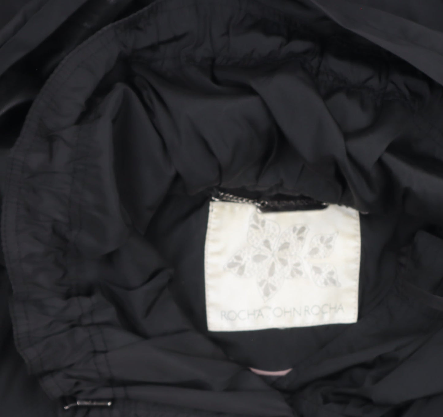 Mens UK Size 38 Rocha John Rocha Black Parka Coat