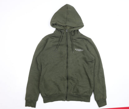 Mens UK Size M McKenzie Green Full Zip Hoodie