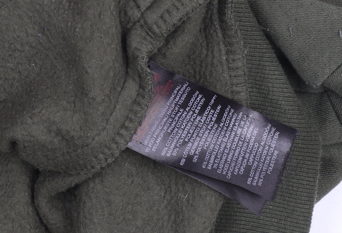 Mens UK Size M McKenzie Green Full Zip Hoodie
