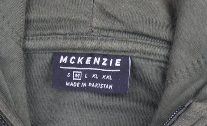 Mens UK Size M McKenzie Green Full Zip Hoodie