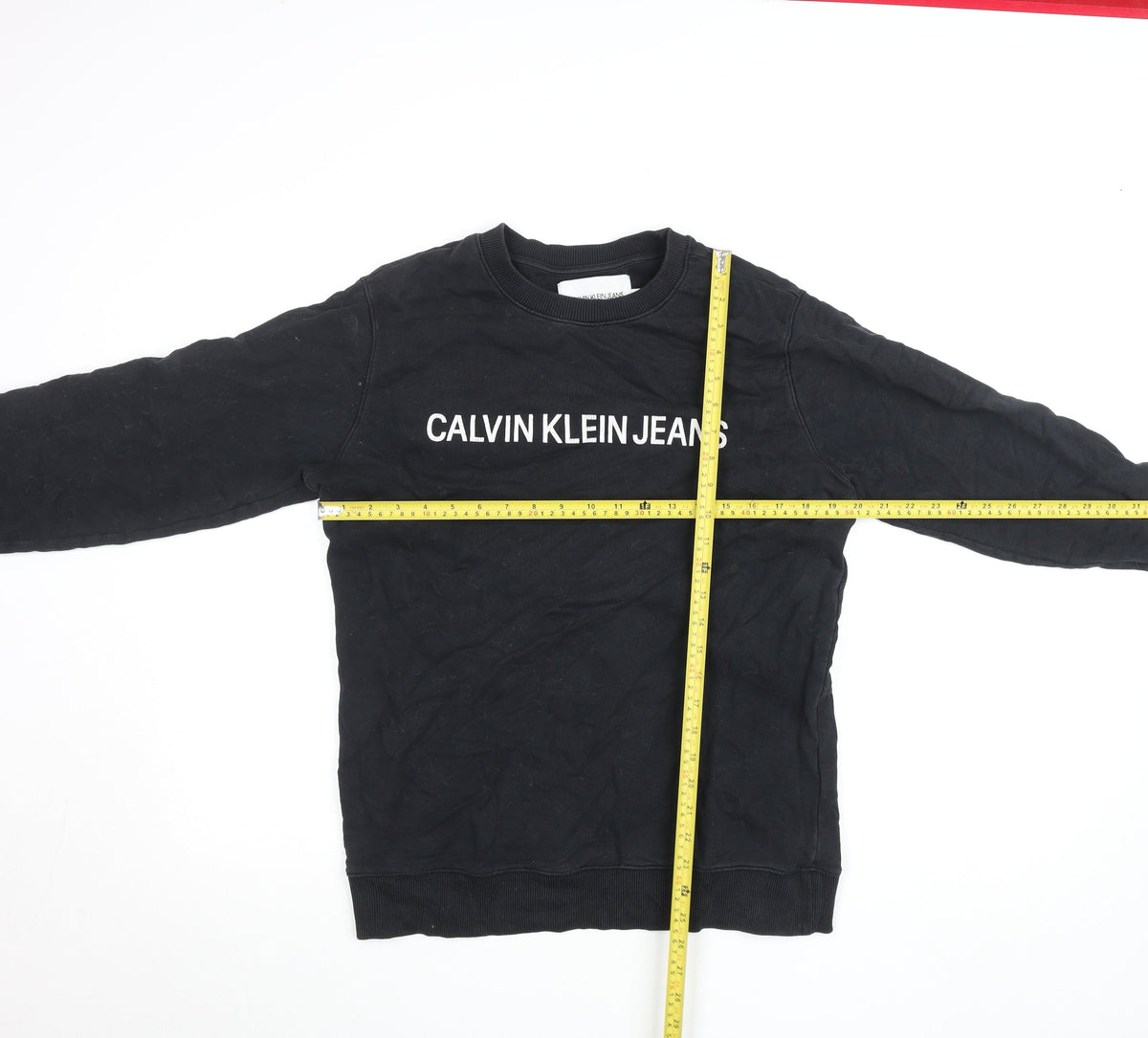 Mens UK Size M Calvin Klein Black Pullover Sweatshirt