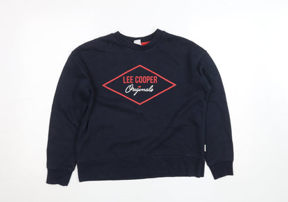 Womens UK Size 10 Lee Cooper Blue Pullover Sweatshirt