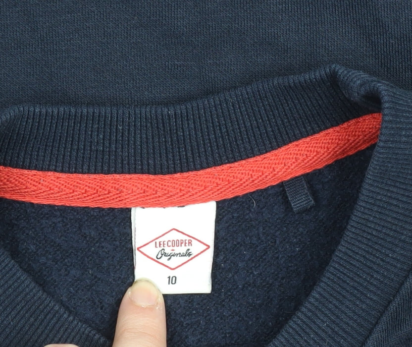 Womens UK Size 10 Lee Cooper Blue Pullover Sweatshirt
