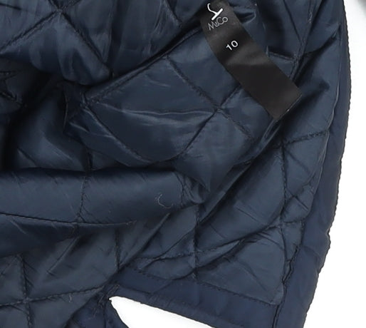 Unisex Adults UK Size 10 M&Co Blue Parka Coat