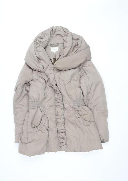 Womens UK Size M Monsoon Beige Puffer Jacket
