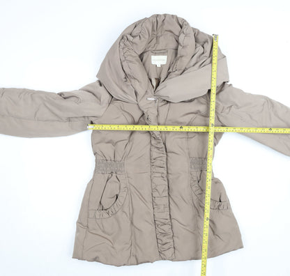 Womens UK Size M Monsoon Beige Puffer Jacket