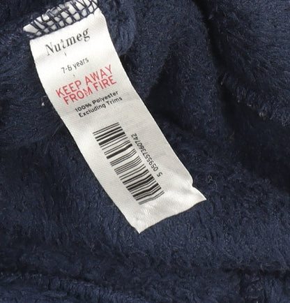 Nutmeg Boys Blue Harry Potter Hooded Fleece Onesie 7-8 Years