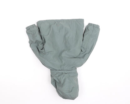 H&M Unisex Baby Green Hooded Parka Coat 18 Months Lined Winter Jacket