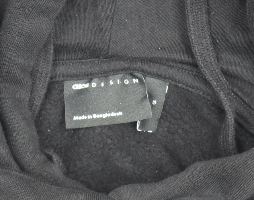 Mens UK Size S ASOS Black Pullover Hoodie