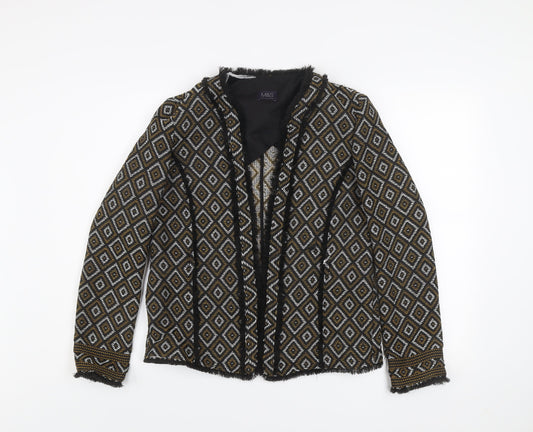 Womens UK Size 10 Marks and Spencer Multicoloured Basic Jacket