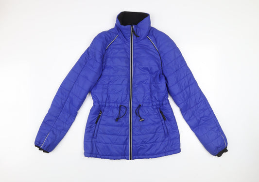 Womens UK Size 10 Marks and Spencer Blue Puffer Jacket