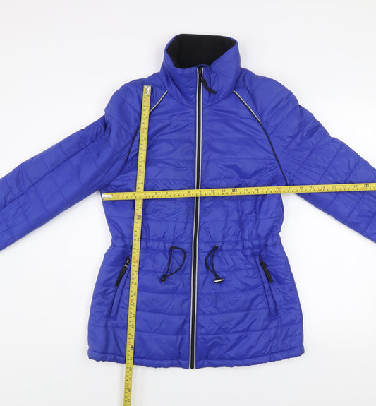 Womens UK Size 10 Marks and Spencer Blue Puffer Jacket