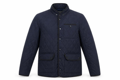 Mens UK Size M River Island Blue Quilted Coat