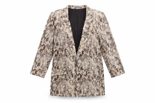 Womens UK Size XS MNG Brown Blazer