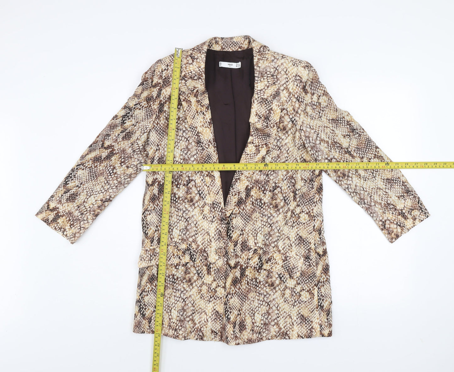 Womens UK Size XS MNG Brown Blazer