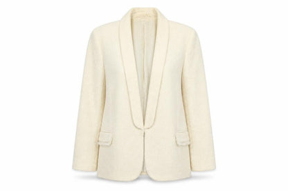 Womens UK Size L Mango Beige Basic Jacket