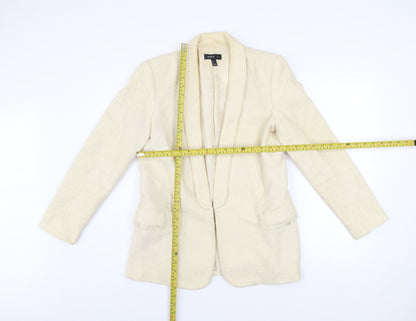 Womens UK Size L Mango Beige Basic Jacket