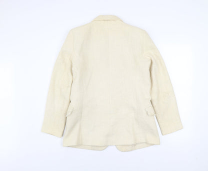 Womens UK Size L Mango Beige Basic Jacket