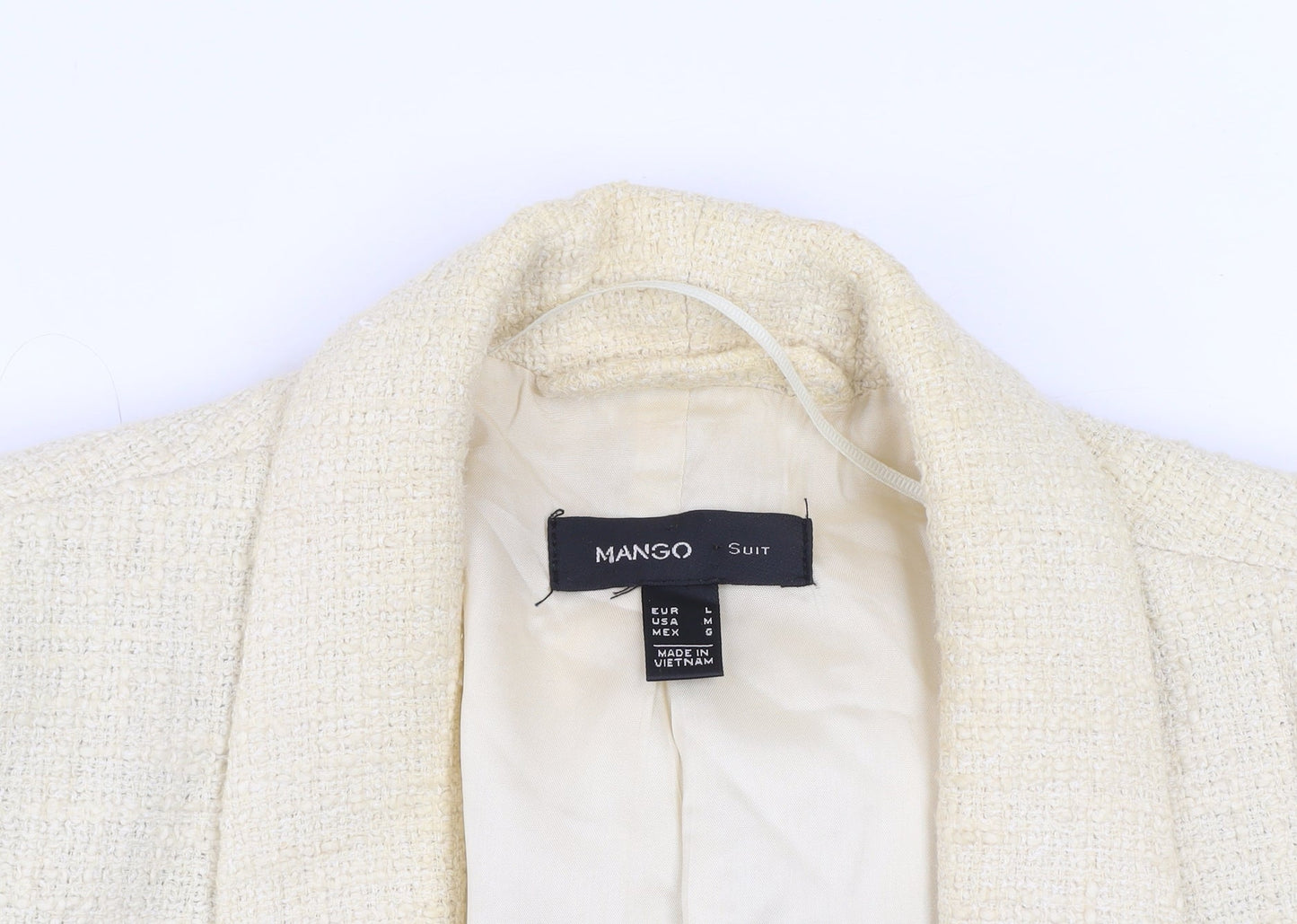 Womens UK Size L Mango Beige Basic Jacket