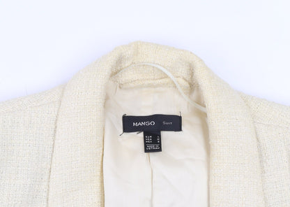Womens UK Size L Mango Beige Basic Jacket