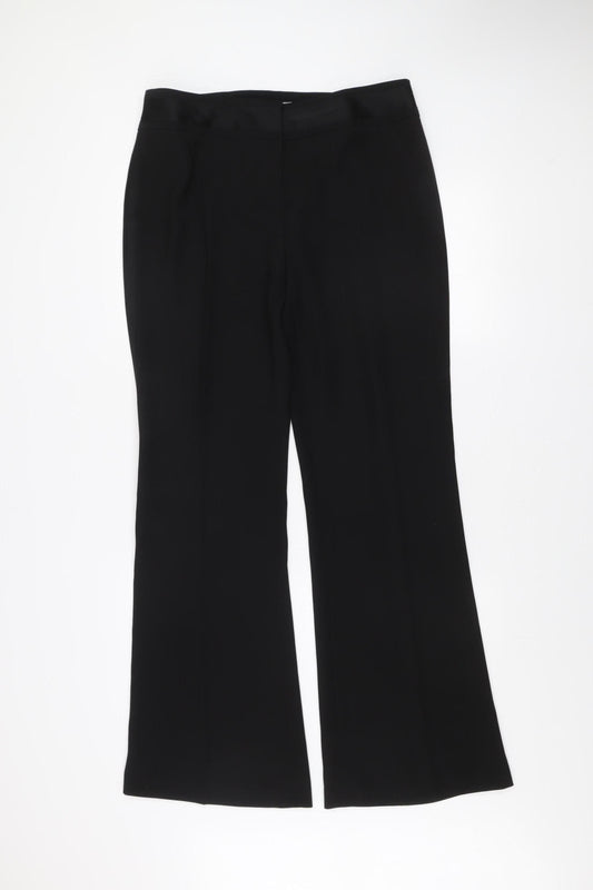 Next Women’s Black Tall Size 14L Dress Pants Straight Leg Work Trousers