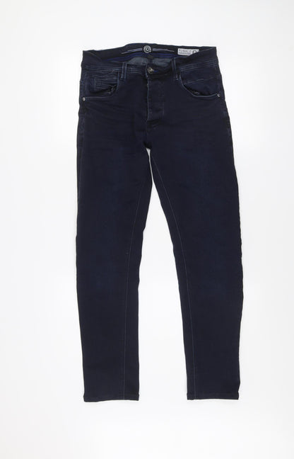 Mens UK Size 30R Rolla Coaster Slim Fit Skinny Blue Jeans