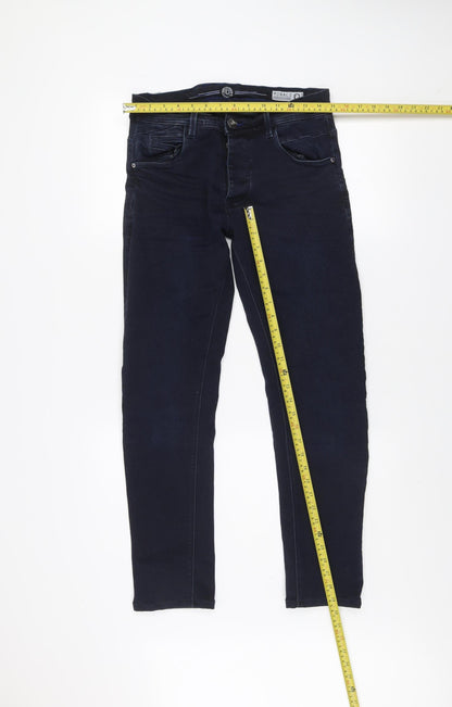 Mens UK Size 30R Rolla Coaster Slim Fit Skinny Blue Jeans