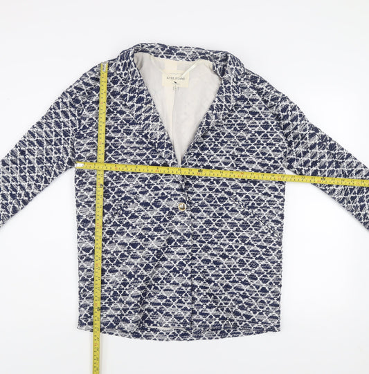 Womens UK Size 8 River Island Blue Blazer