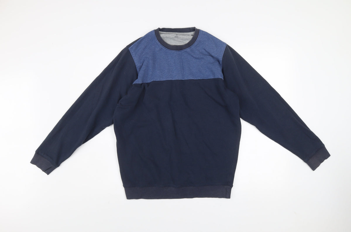 Mens UK Size M James Pringle Blue Pullover Sweatshirt