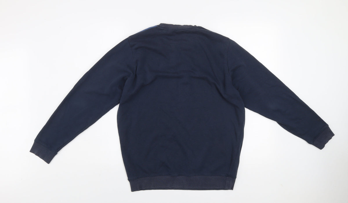 Mens UK Size M James Pringle Blue Pullover Sweatshirt