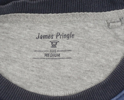Mens UK Size M James Pringle Blue Pullover Sweatshirt