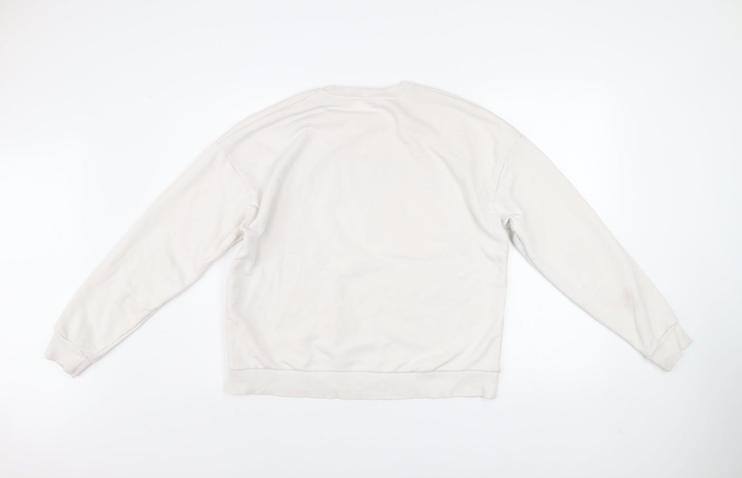 Womens UK Size L Stradivarius Beige Pullover Sweatshirt