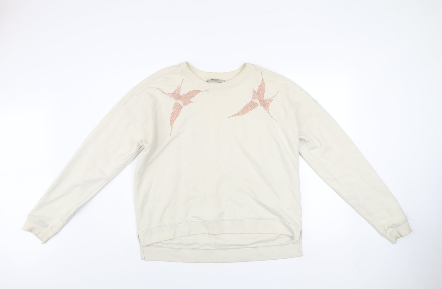 Womens UK Size S AllSaints Beige Pullover Sweatshirt