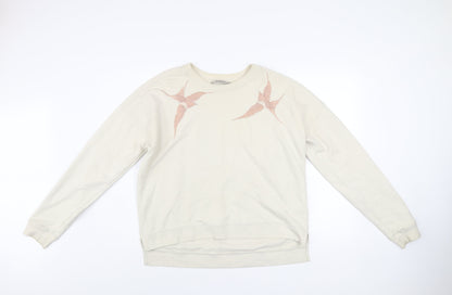 Womens UK Size S AllSaints Beige Pullover Sweatshirt