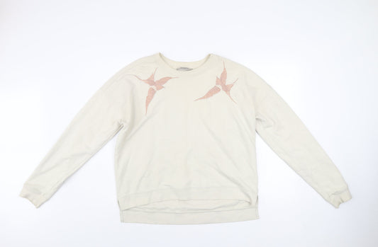 Womens UK Size S AllSaints Beige Pullover Sweatshirt
