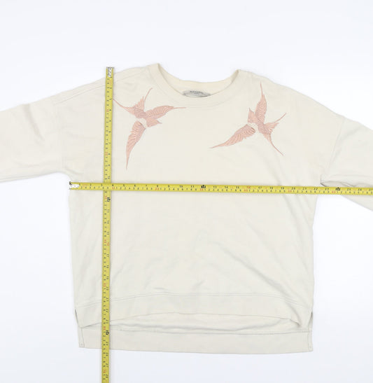 Womens UK Size S AllSaints Beige Pullover Sweatshirt