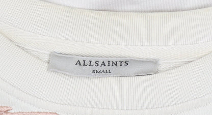 Womens UK Size S AllSaints Beige Pullover Sweatshirt