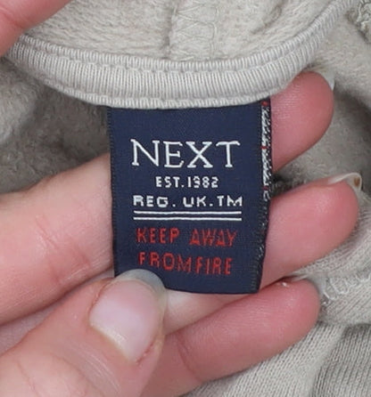 Boys UK Size 5 Years NEXT Beige Pullover Hoodie